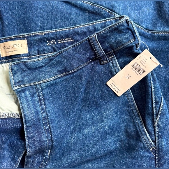 NWT Size 26 - Pilcro Full Curve High-Rise Wide-Leg Jeans - Picture 11 of 16